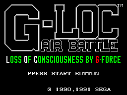 G-Loc Air Battle Title Screen